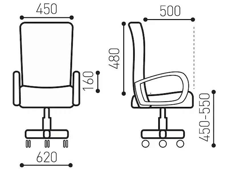 Кресло BRABIX Balance MG-320 черное/ оранжевое
