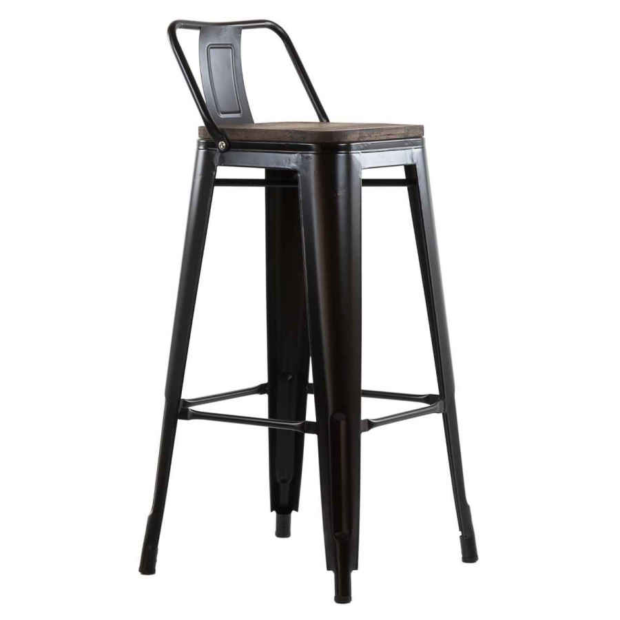 Барный стул Barneo N-238 Tolix Wood style